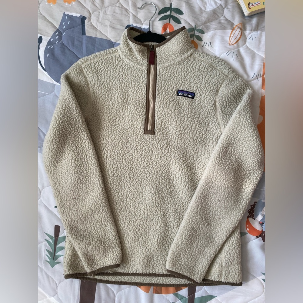 Patagonia Retro Pile 1/4 zip Sherpa fleece, size small.